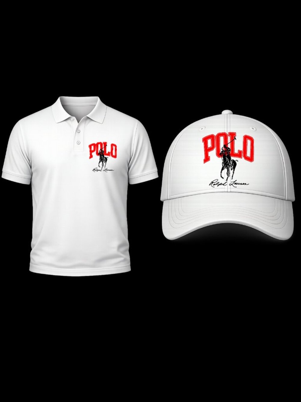 Men 3x Polo Style Shirt and Trucker hat